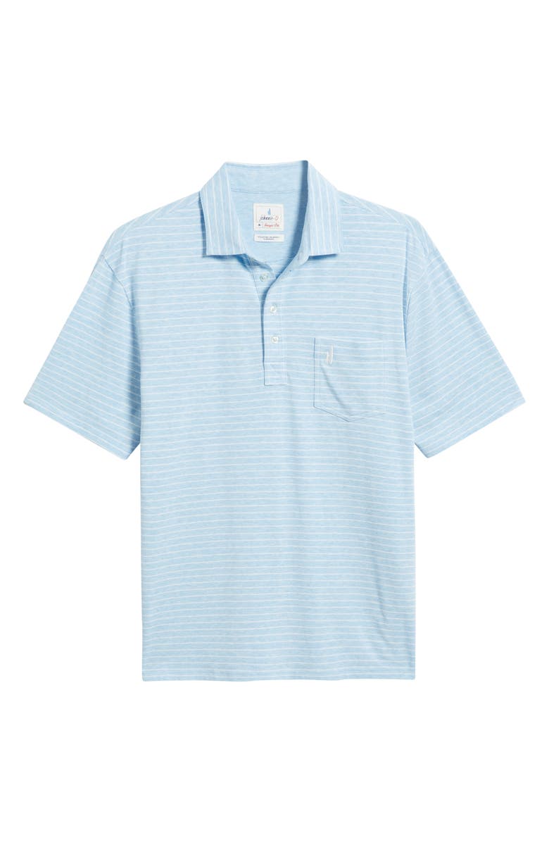 johnnie-O Ryan Stripe Polo, Alternate, color, Cloud Blue
