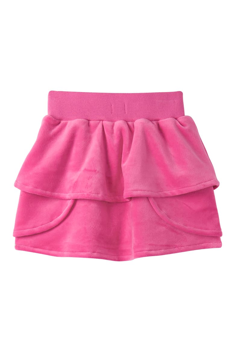 Kids' Raspberry Rose Velour Skirt, Alternate, color, RASPBERRY ROSE