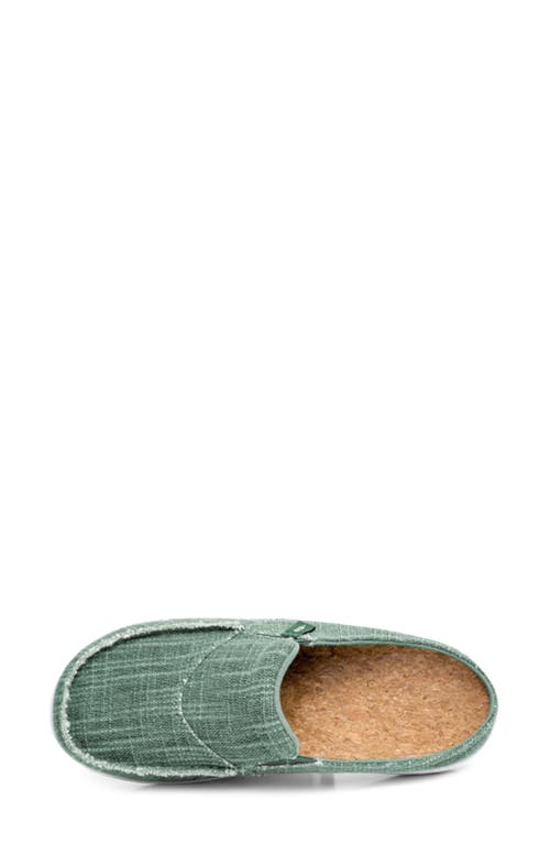 Revitalign Siesta Orthotic Canvas Slip-on Shoe In Cilantro