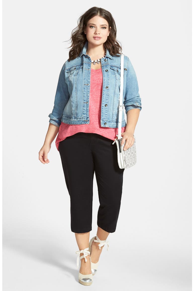 'Dixie' Denim Jacket, Alternate, color, ESTUARY