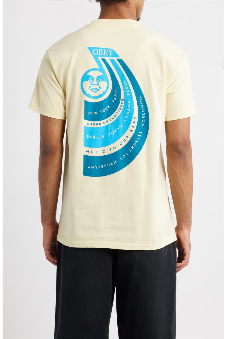 Sounds of Resistance Cotton Graphic T-Shirt, Alternate, color, PALE YELLOW