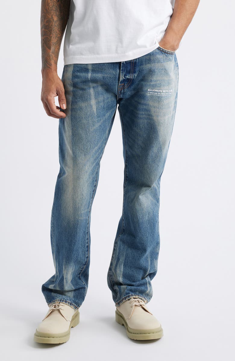 Billionaire Boys Club BB Dune Heart Fit Distressed Jeans, Main, color, 