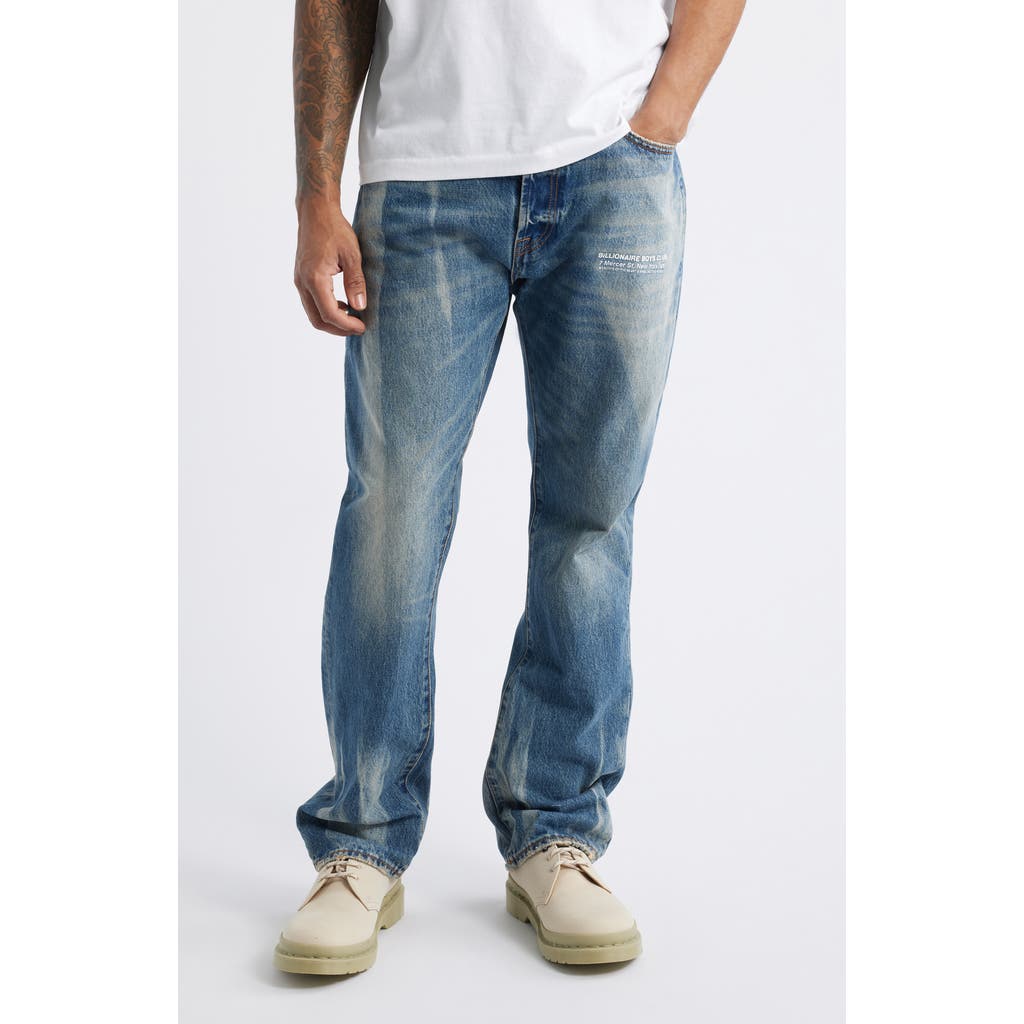 Billionaire Boys Club Bb Dune Heart Fit Distressed Jeans In Blue