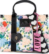 Kurt Geiger London Southbank Floral Canvas Tote
