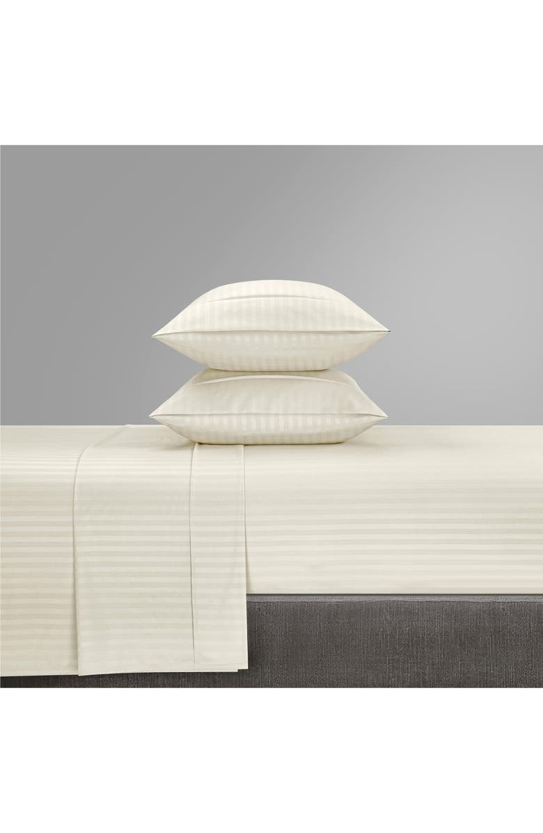 CHIC Sarina Solid with Stripe Sheet Set - Twin, Alternate, color, 