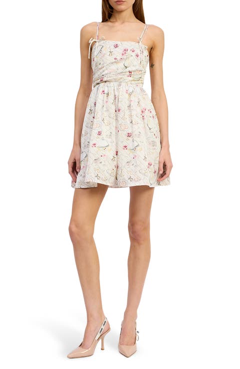 Dinner Party Floral Minidress
