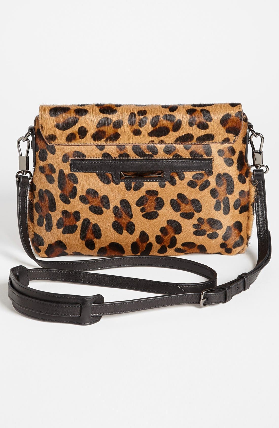 'Mini' Leopard Print Calf Hair Crossbody Bag, Alternate, color, LEOPARD