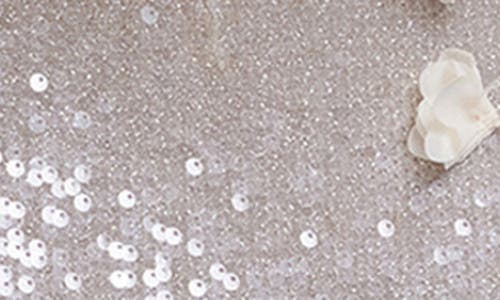 DRESS THE POPULATION DRESS THE POPULATION GIOVANNA FLORAL APPLIQUÉ SEQUIN GOWN