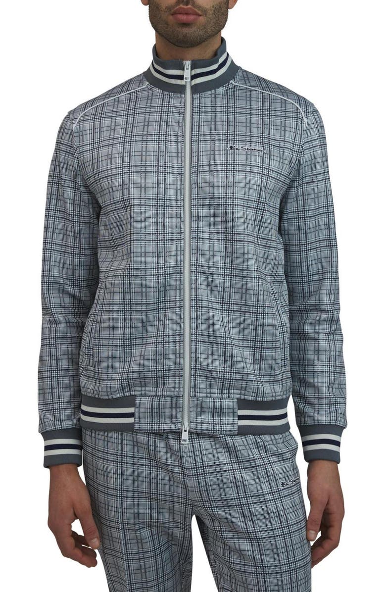 Ben Sherman Glen Plaid Track Jacket, Main, color, 