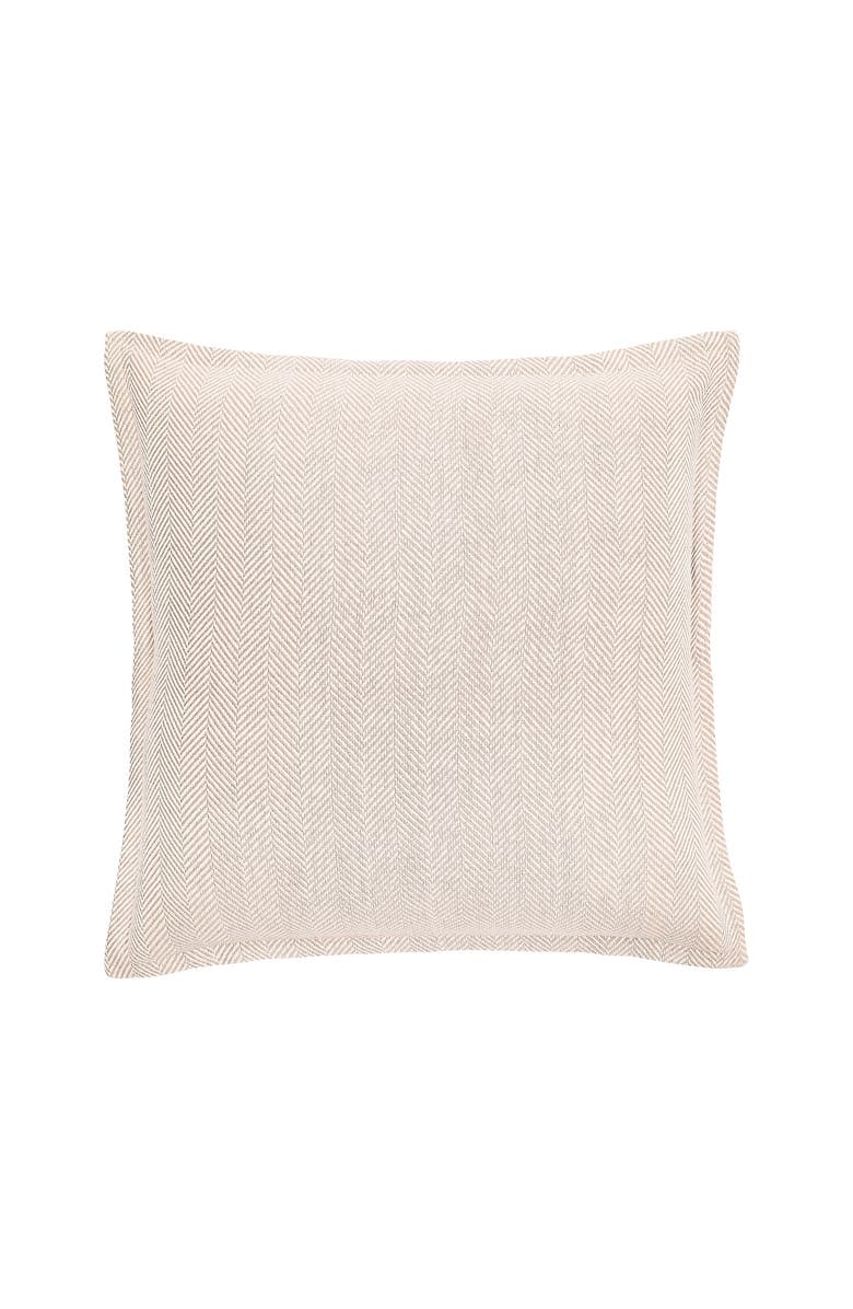 ELISABETH YORK Torin Rosewood Cotton Euro Sham - Machine Washable, Main, color, Pink