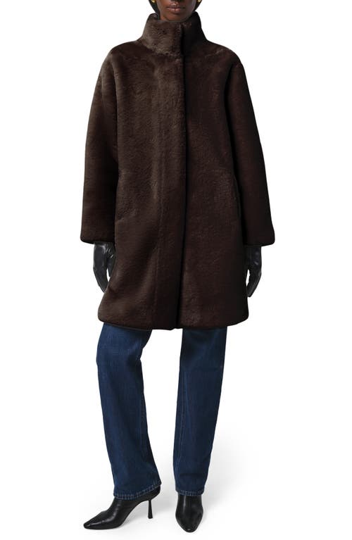 Apparis Blair Pluche™ Faux Fur Coat in Espresso  product