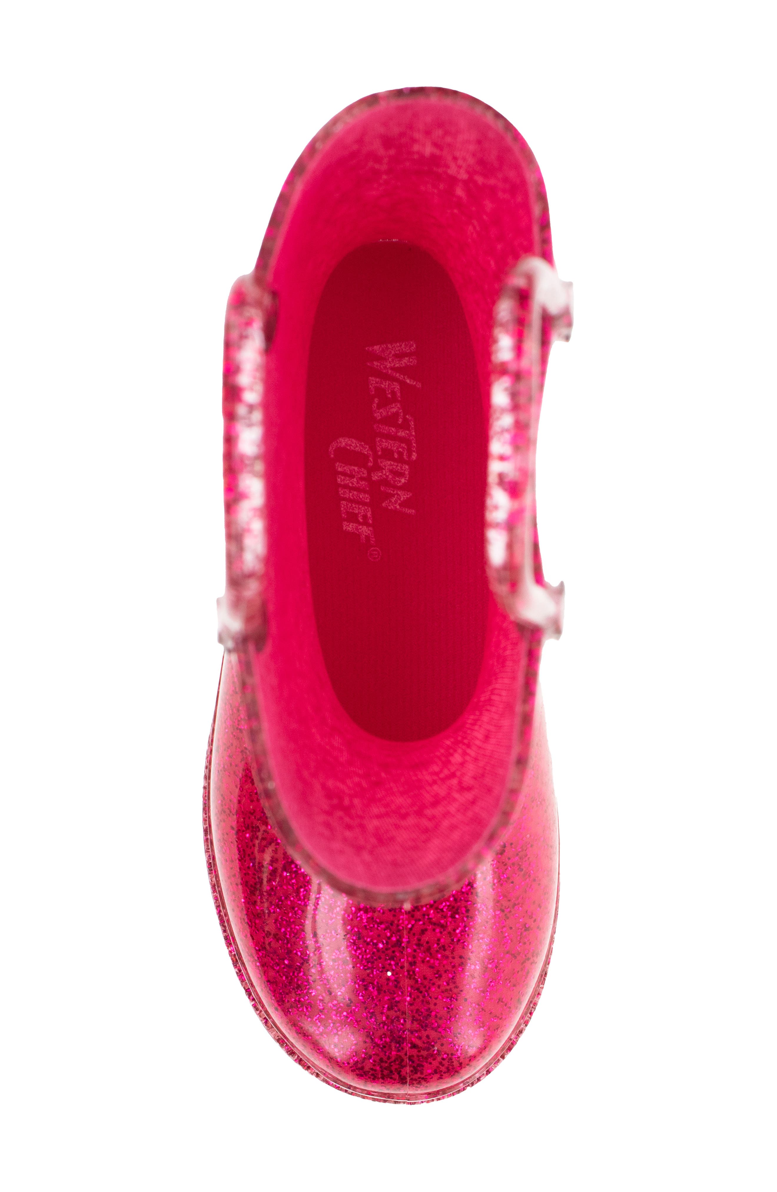 Western Chief Glitter Waterproof Rain Boot, Alternate, color, Pink
