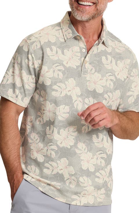 Emfielder Hibiscus Springs Floral IslandZone® Polo
