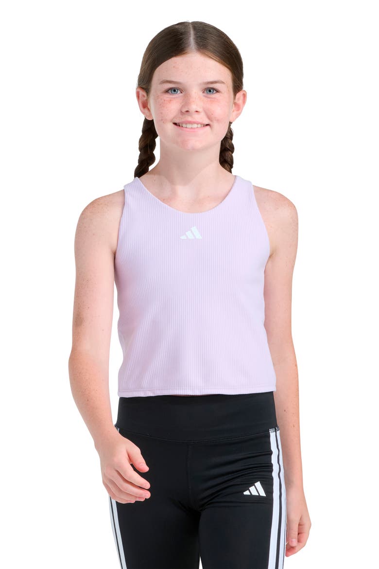 Kids' Rib Racerback Training Tank, Main, color, LIGHT PURPLE