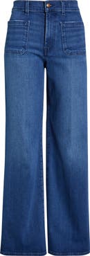 Madewell Emmy Patch Pocket High Waist Wide Leg Jeans