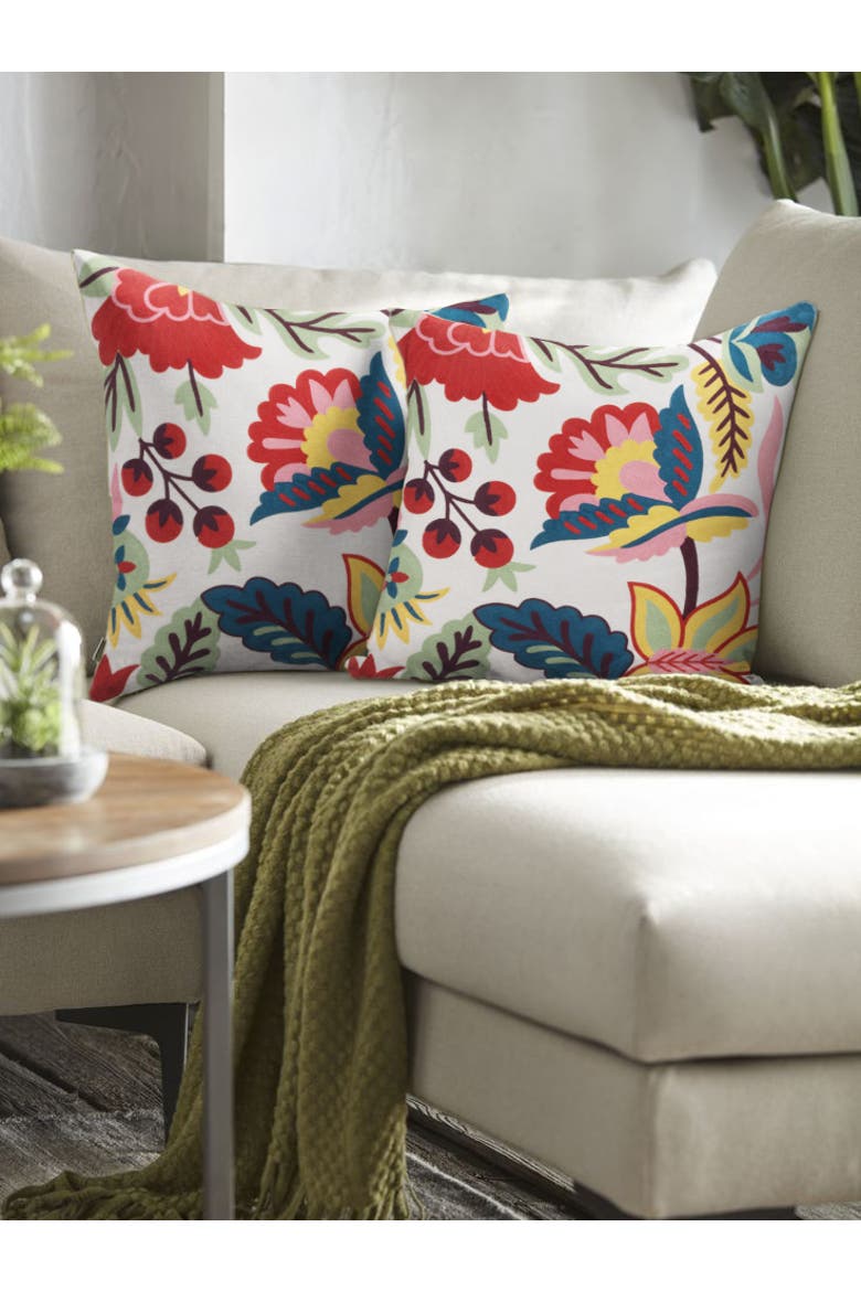 Zagreb Throw Pillow Cover, Alternate, color, Multicolored