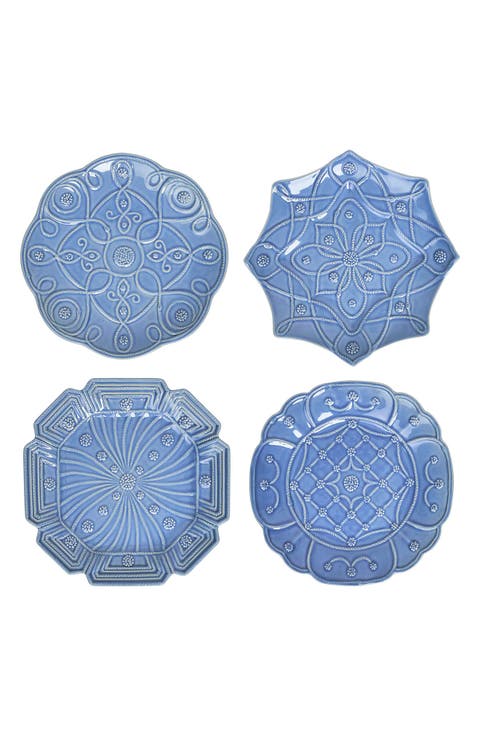 Jardin du Monde Set of 4 Salad Plates