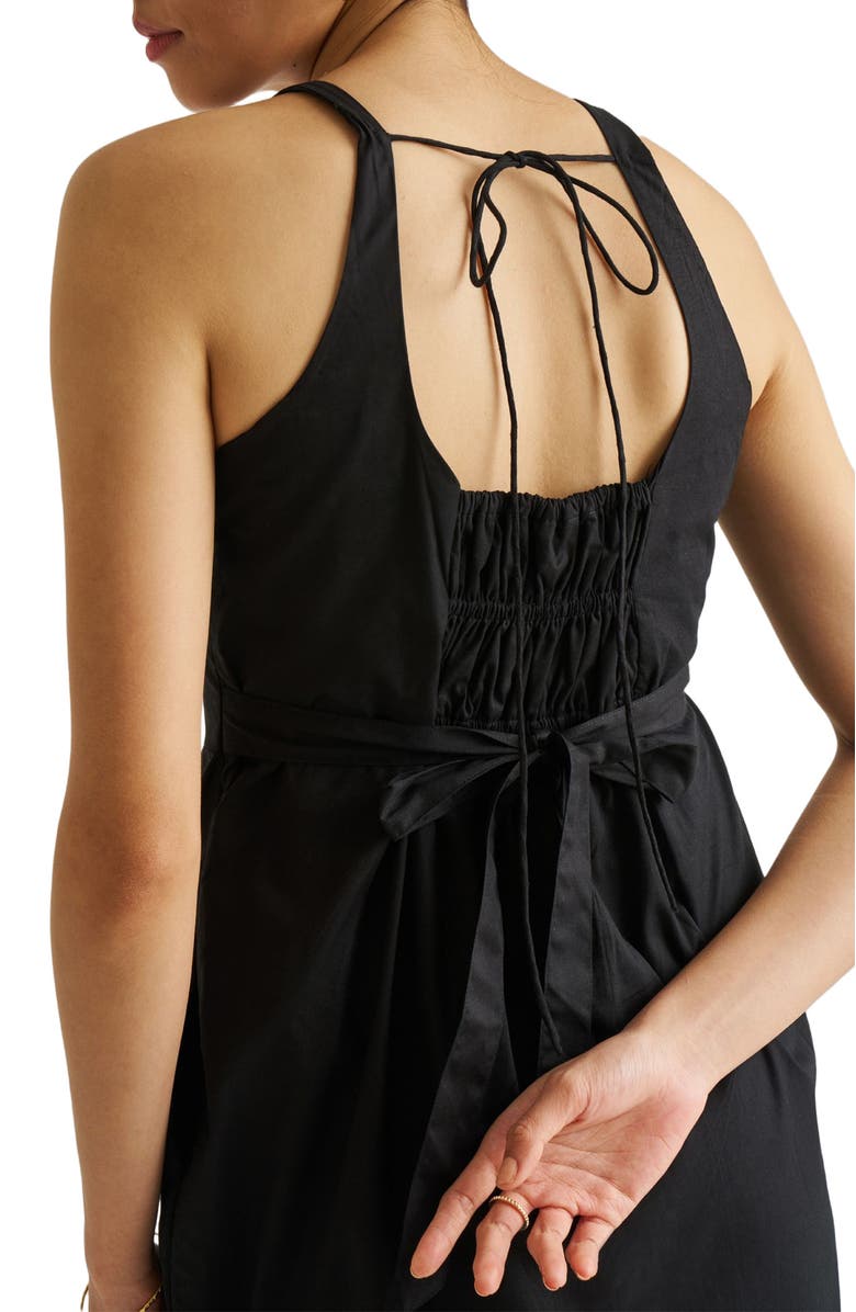 Reistor Fitted Knee Length Dress, Alternate, color, Black