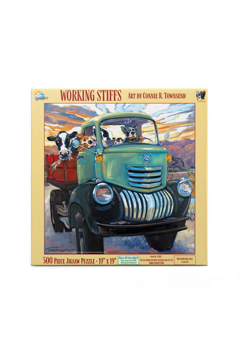 Working Stiffs 500 piece Jigsaw Puzzle for Adults, Alternate, color, Multicolor