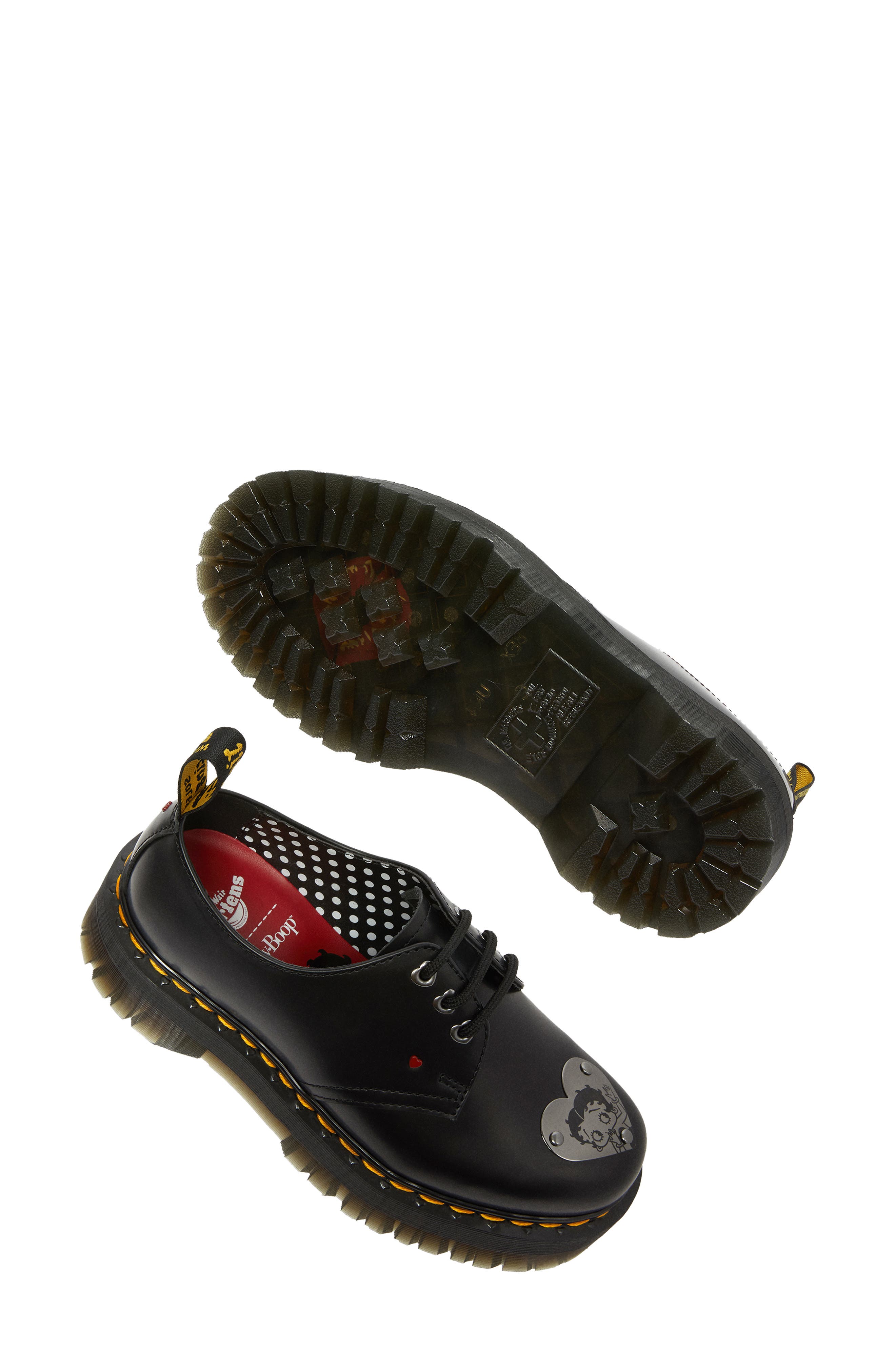 Dr. Martens 1461 Quad Betty Boop Water Repellent Platform Derby, Alternate, color, 