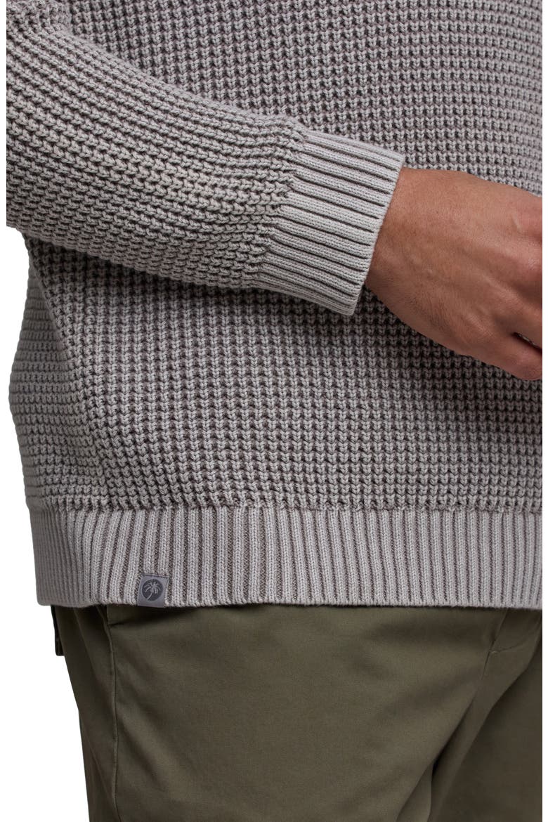 Sunbleached Roll Neck Cotton Sweater, Alternate, color, PEWTER