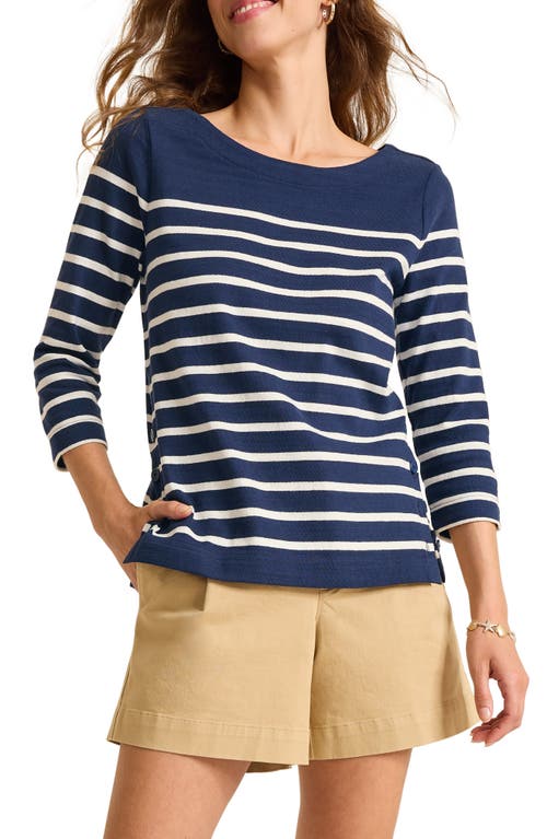 Tommy Bahama Bahama Bliss Stripe Knit Top In Blue