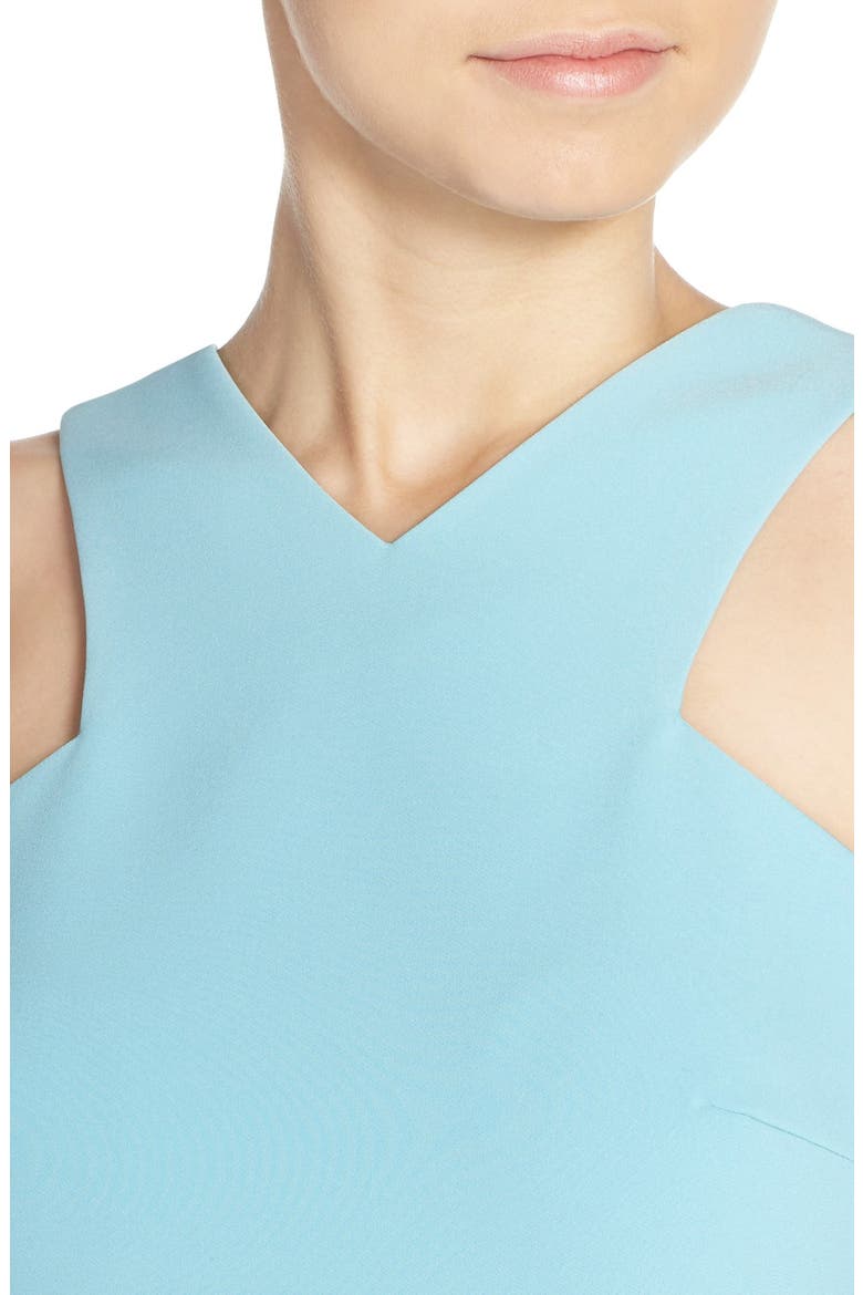 Backless Stretch Woven Gown, Alternate, color, AQUA