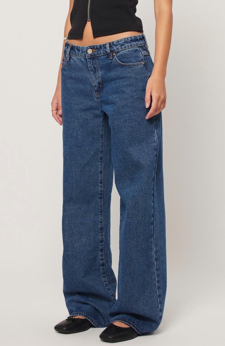 ABRAND '99 Bella Baggy Straight Leg Jeans, Alternate, color, Mid Blue