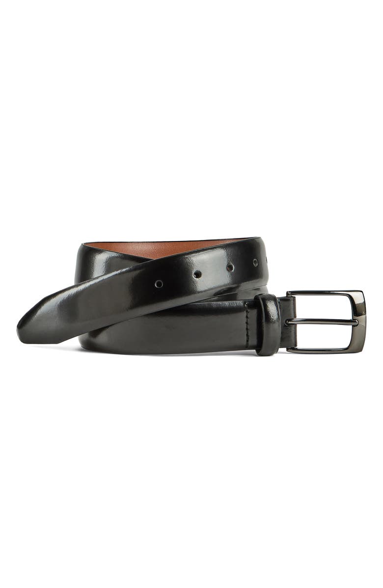 Johnston & Murphy Upton Dress Belt, Main, color, Black