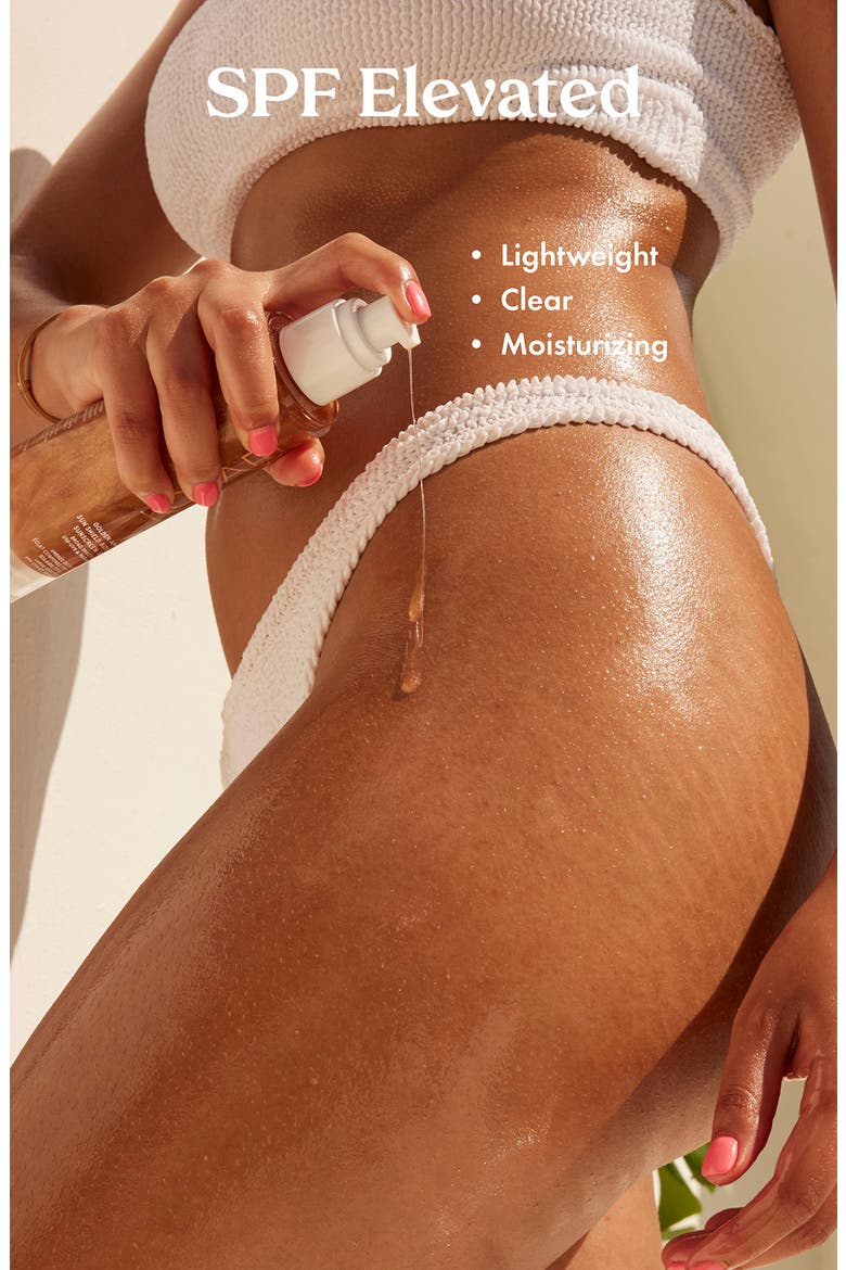 Golden Amber Sun Shield Body Glow Sunscreen SPF 30, Alternate, color, NO COLOR