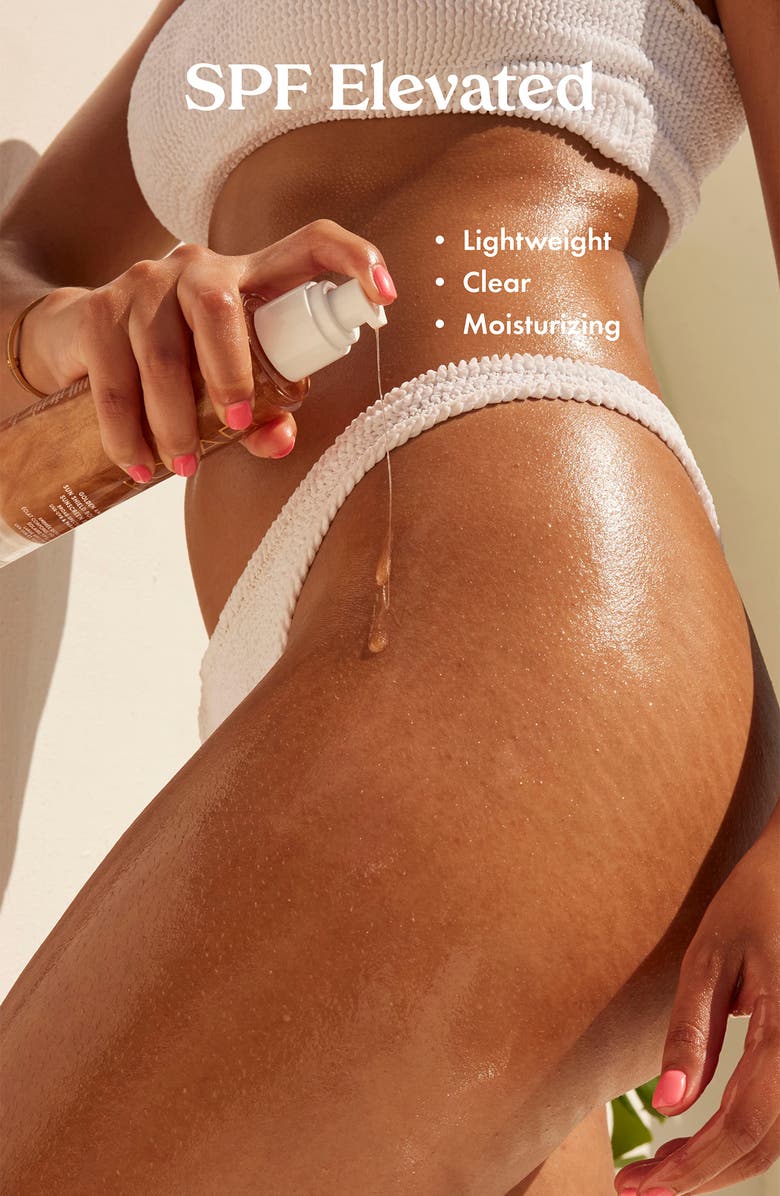 Kopari Golden Amber Sun Shield Body Glow Sunscreen SPF 30, Alternate, color, 