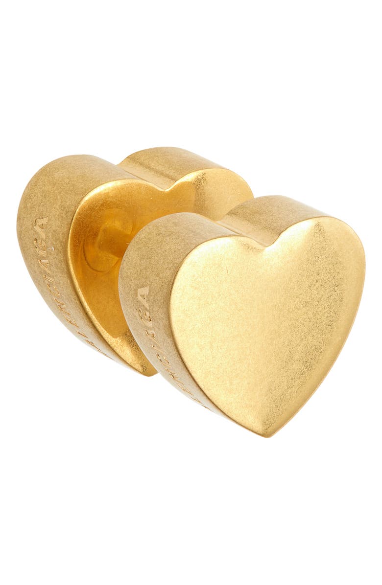 Balenciaga Heart Stud Earrings, Alternate, color, 