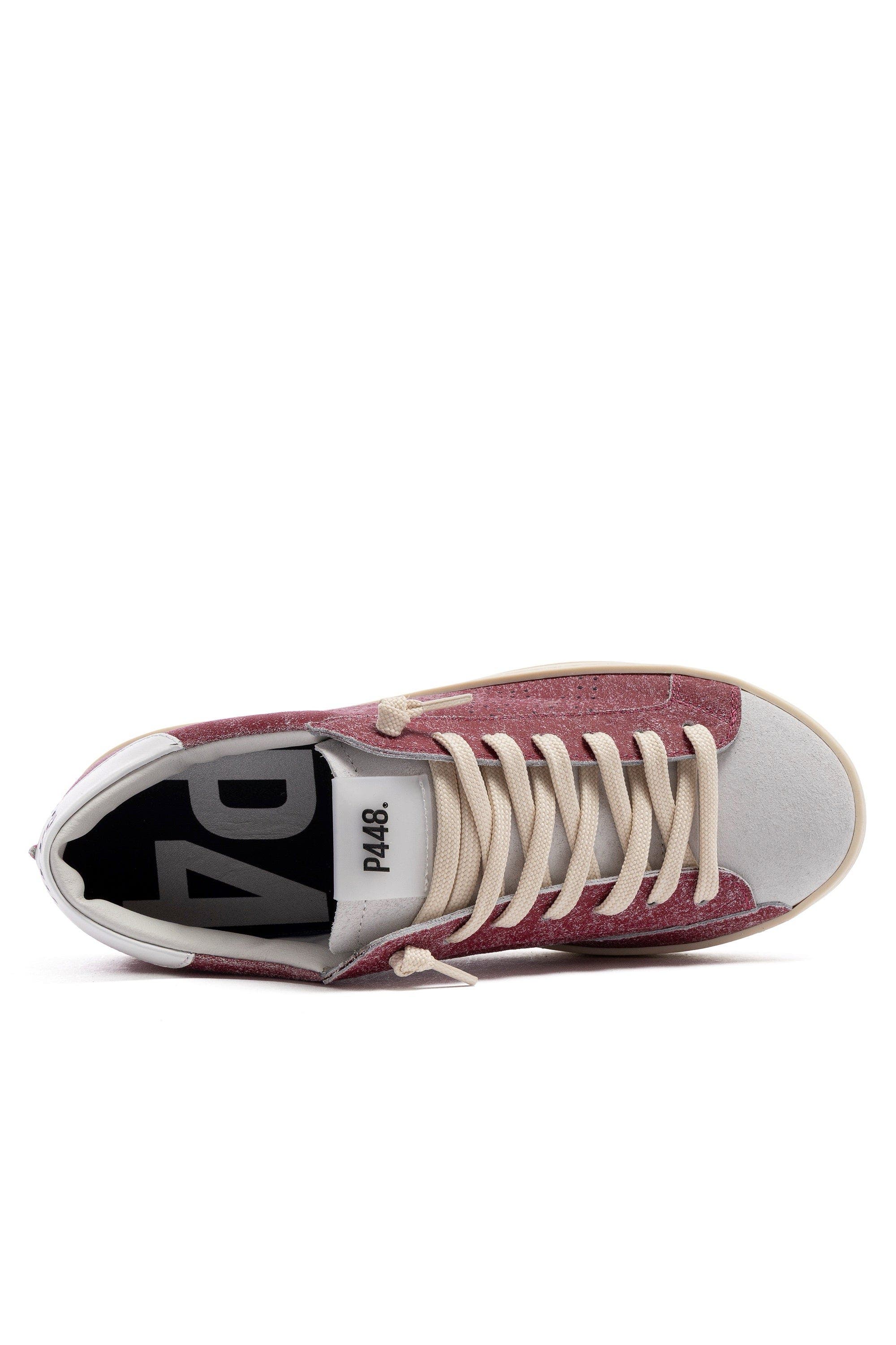 P448 John Sneaker, Alternate, color, Deco Burgundy