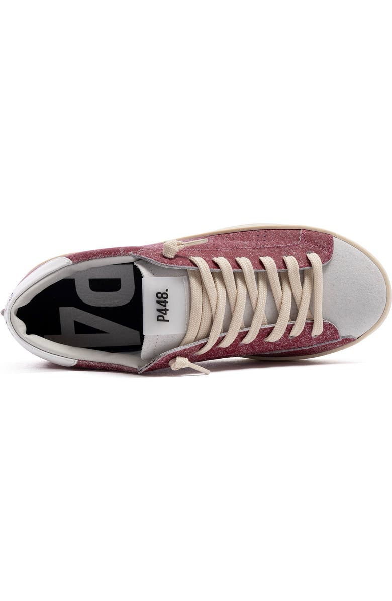 P448 John Sneaker, Alternate, color, Deco Burgundy