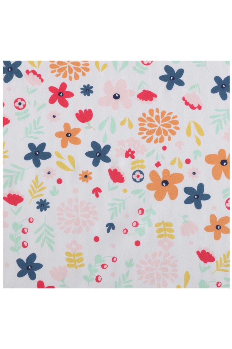 Colorful Floral Microfiber Sheet Set, Alternate, color, WHITE/ PINK/ YELLOW