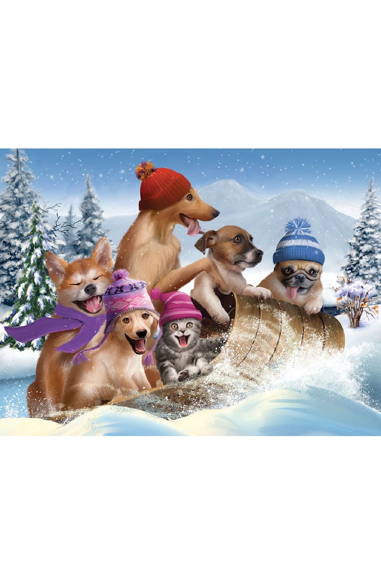 Sunsout Winter Fun 300 piece Jigsaw Puzzle for Adults, Alternate, color, Multicolor