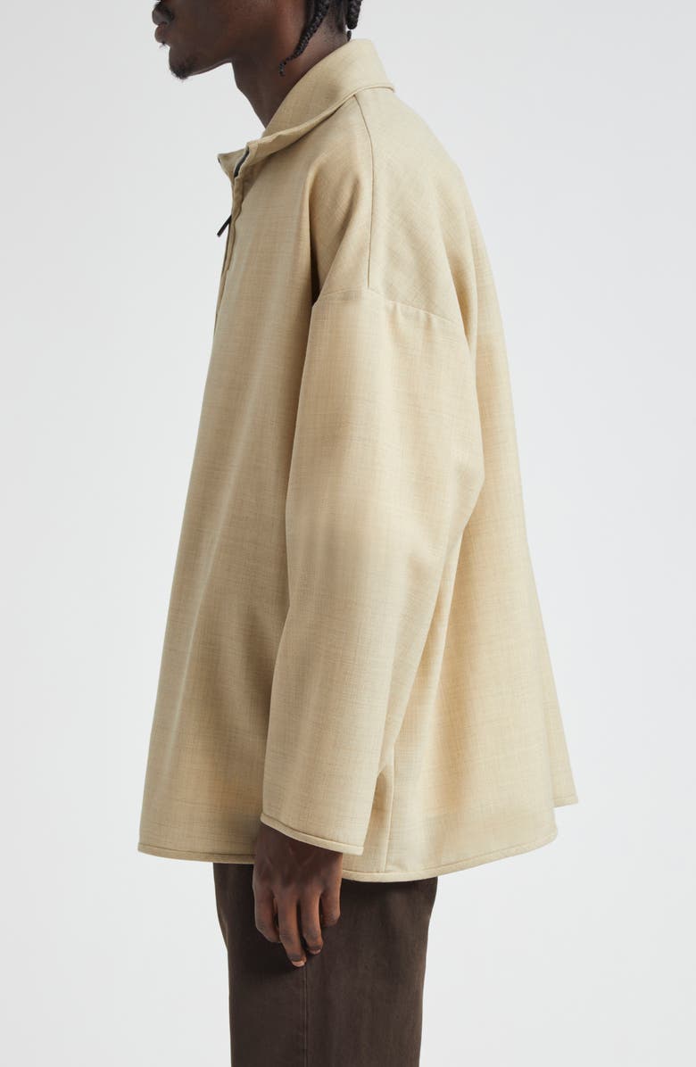 Fear of God Stand Collar Wool Canvas Jacket, Alternate, color, 