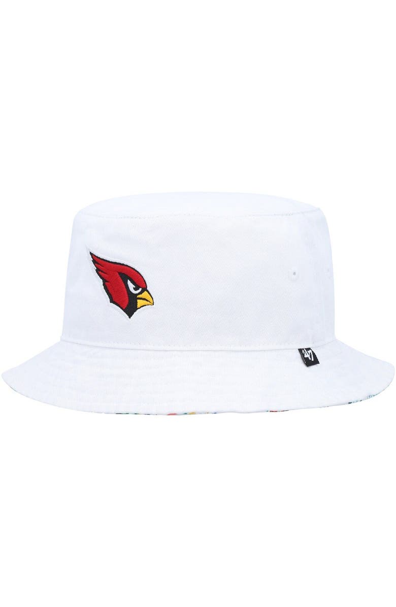 '47 Women's '47 White Arizona Cardinals Highgrove Bucket Hat, Main, color, 
