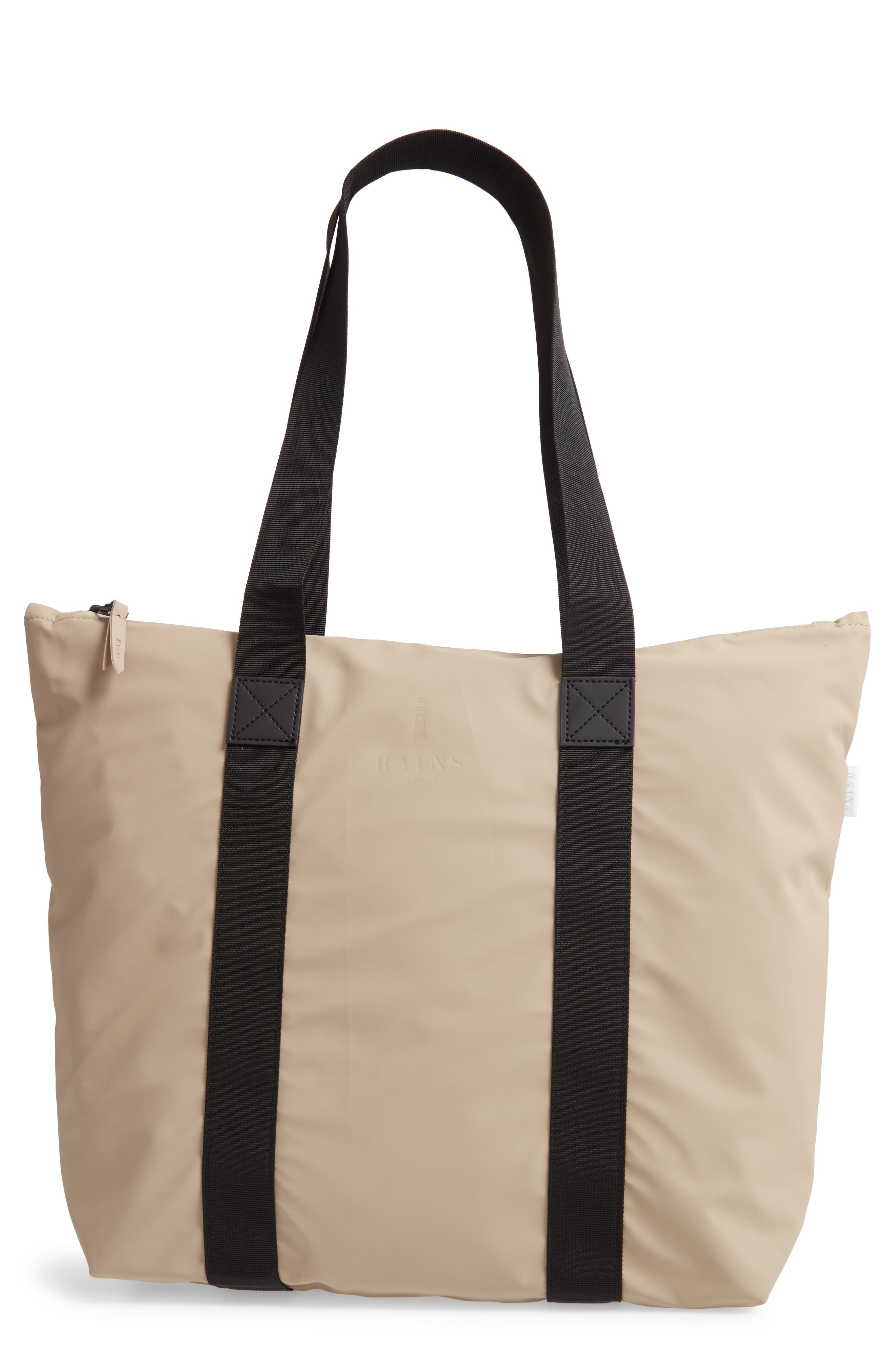 Rush Waterproof Tote, Main, color, BEIGE