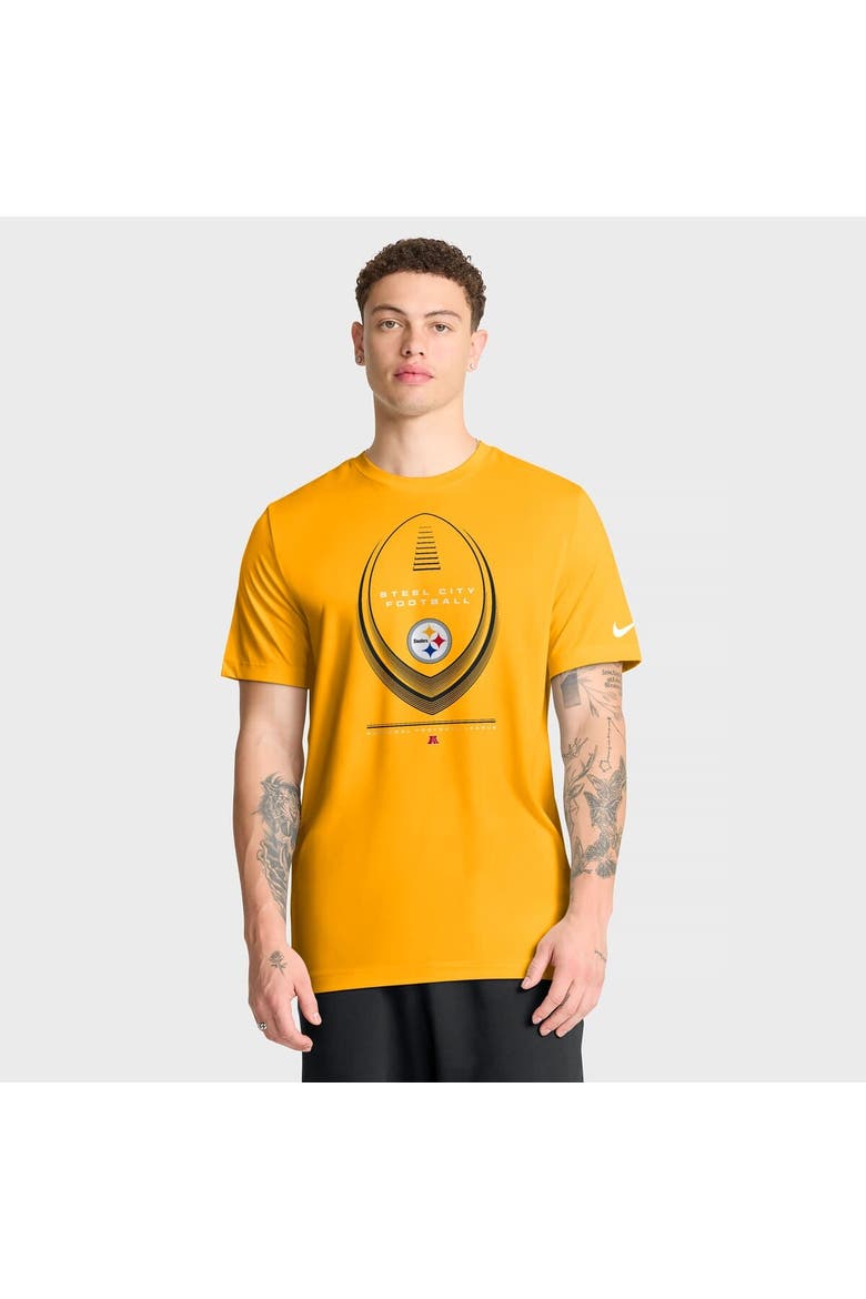 Men's Nike Gold Pittsburgh Steelers Legend Icon Dri-FIT T-Shirt, Main, color, Gold