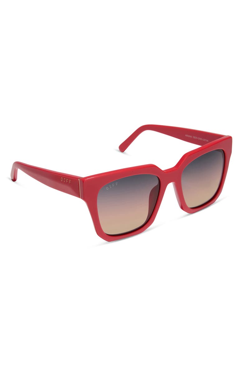 DIFF Ariana 54mm Gradient Square Sunglasses, Alternate, color, Sunset / Twilight Gradient