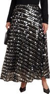ELOQUII Sequin Paillette Full Skirt (plus)