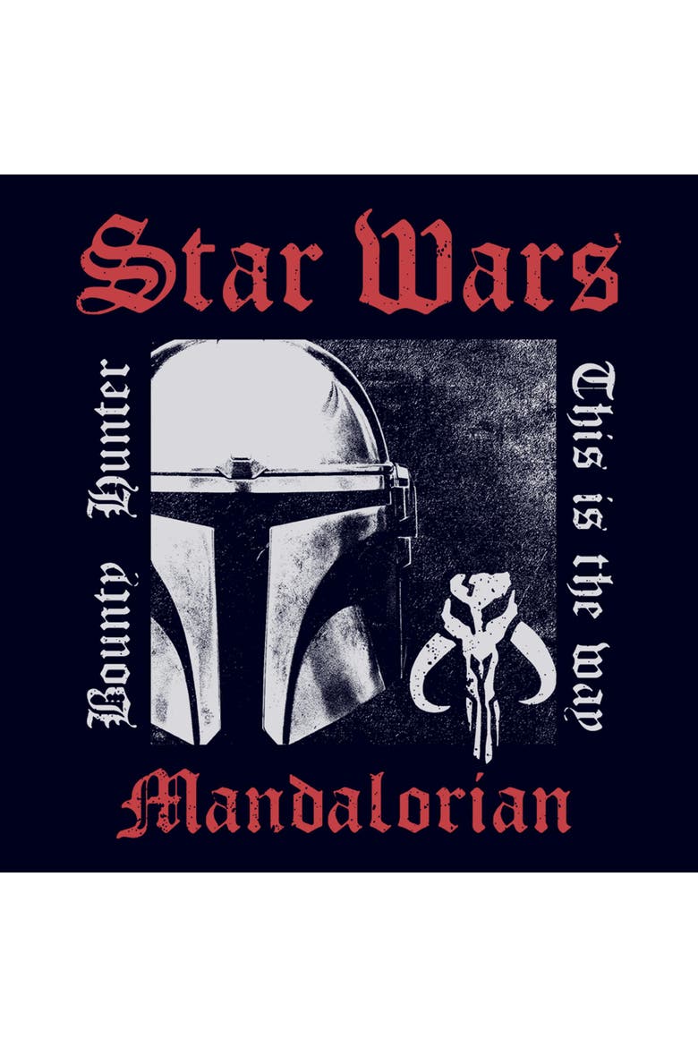 Men's Star Wars The Mandalorian This Is The Bounty Hunter  Graphic T-Shirt, Alternate, color, Navy Blue