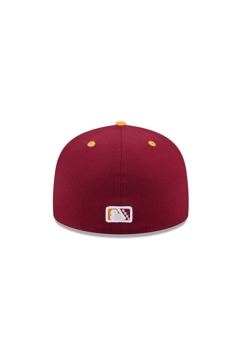 Men's New Era  Burgundy Northwest Arkansas Naturals Theme Nights 59FIFTY Fitted Hat, Alternate, color, Burgundy