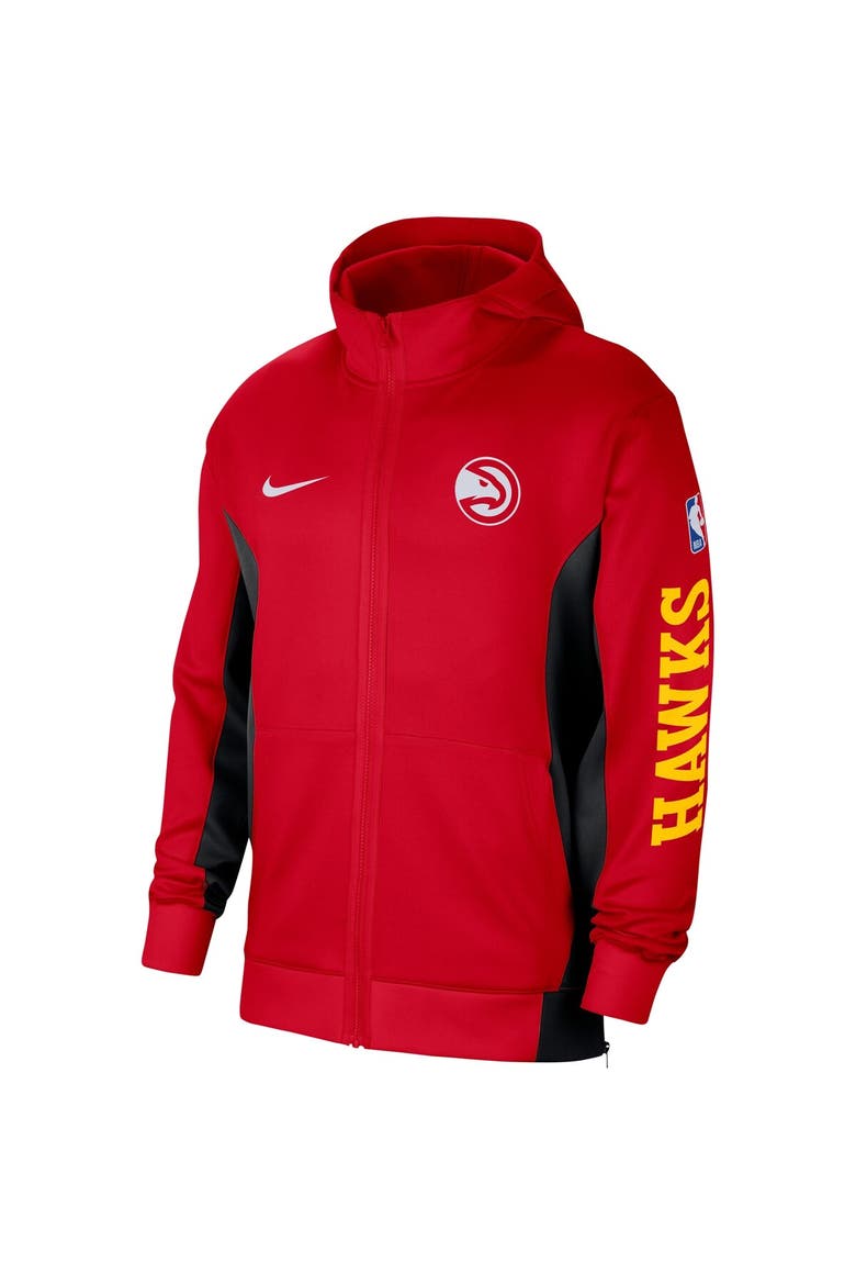 Men's Nike Red Atlanta Hawks 2023/24 Authentic Showtime Full-Zip Hoodie, Alternate, color, Red