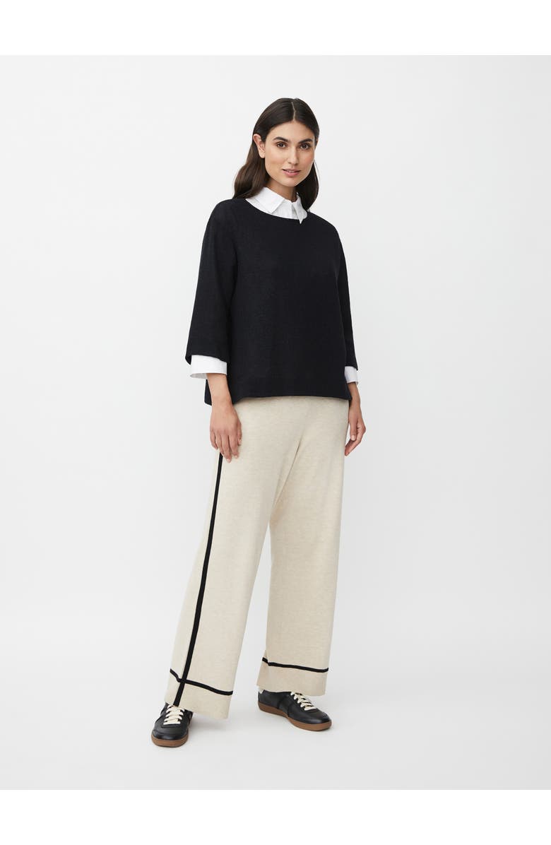 Masai Copenhagen MaDarmi 3/4 Sleeve Round Neck Top, Alternate, color, Black