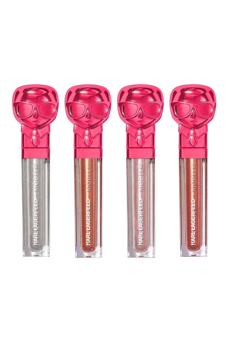 KARL LAGERFELD + MODELCO Kiss Me Karl Lip Lights Top Coat  (Nordstrom Exclusive), Alternate, color, CAMERA FLASH