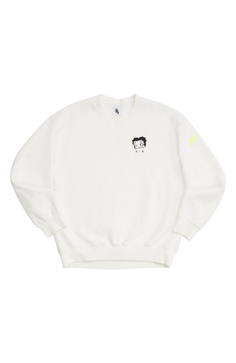 Nike x Olivia Kim NRG Fleece Crewneck Sweatshirt, Alternate, color,