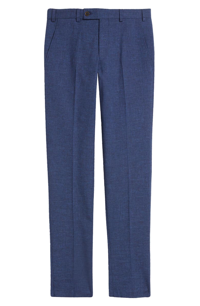 Ted Baker London Jerome Trim Fit Soft Constructed Stretch Wool Blend Tapered Leg Pants, Alternate, color,