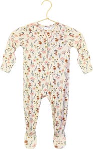 Lou Lou and Company Print Zip Footie